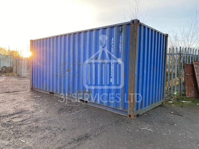 Renovating a shipping container for storage 