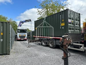 Shipping container delivery