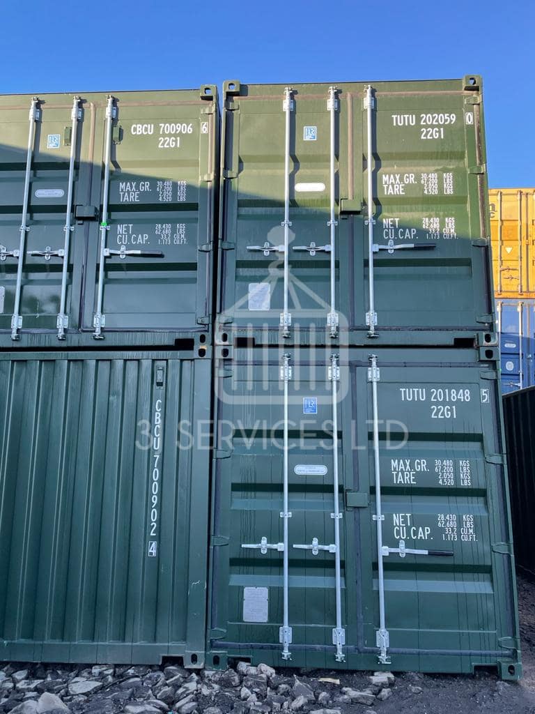 Double Stacked Containers - 3J Services Ltd