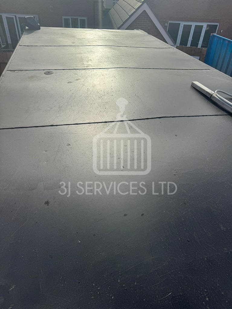 Container Office Cabin Roof Replacement