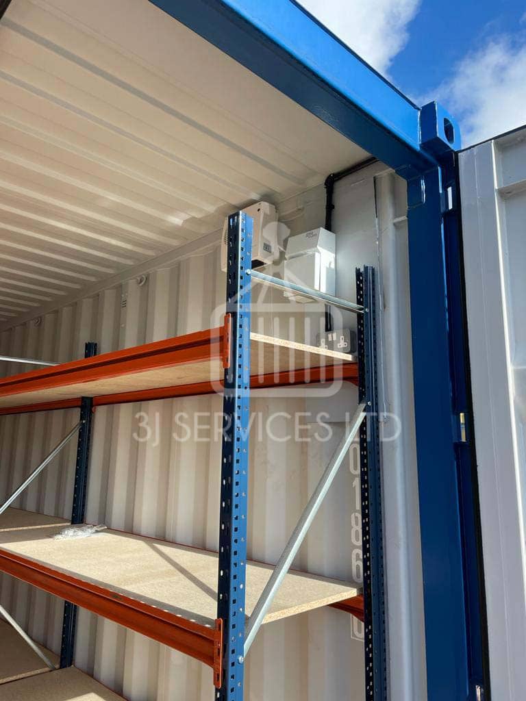 Container with Shelving and Electrics