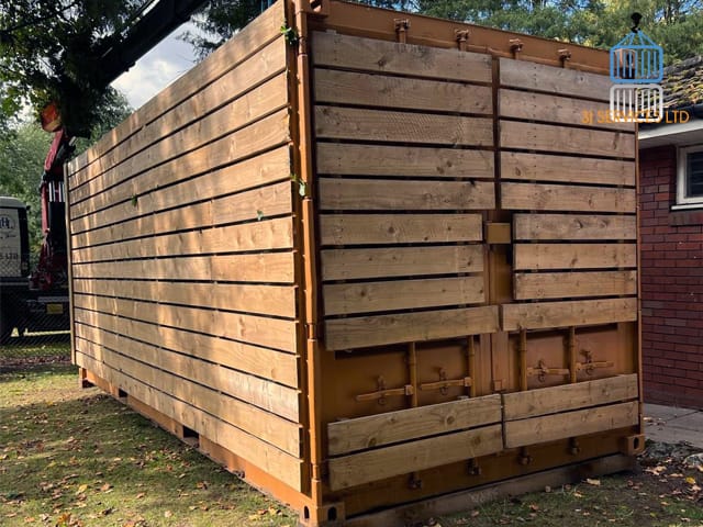 Cladded Council Bike Storage Containers
