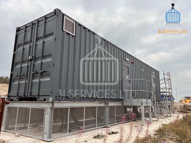 40ft High Cube Container Louver Vent Install and Repaint