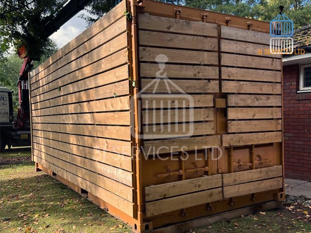 Cladded Council Bike Storage Containers