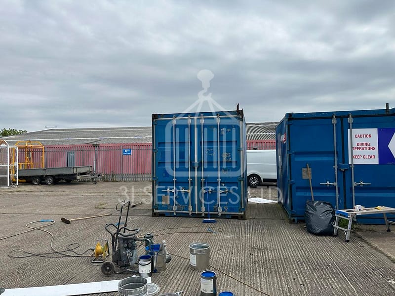 20ft Container Repaint - Diving Company