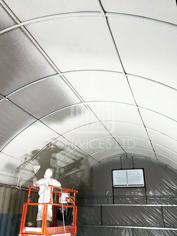  40ft x 16ft Fabric Shelter and Container with Grafo-Therm