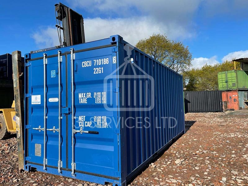 Container with Shelving and Electrics