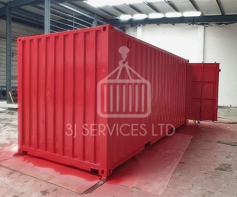 20ft used red repainted container