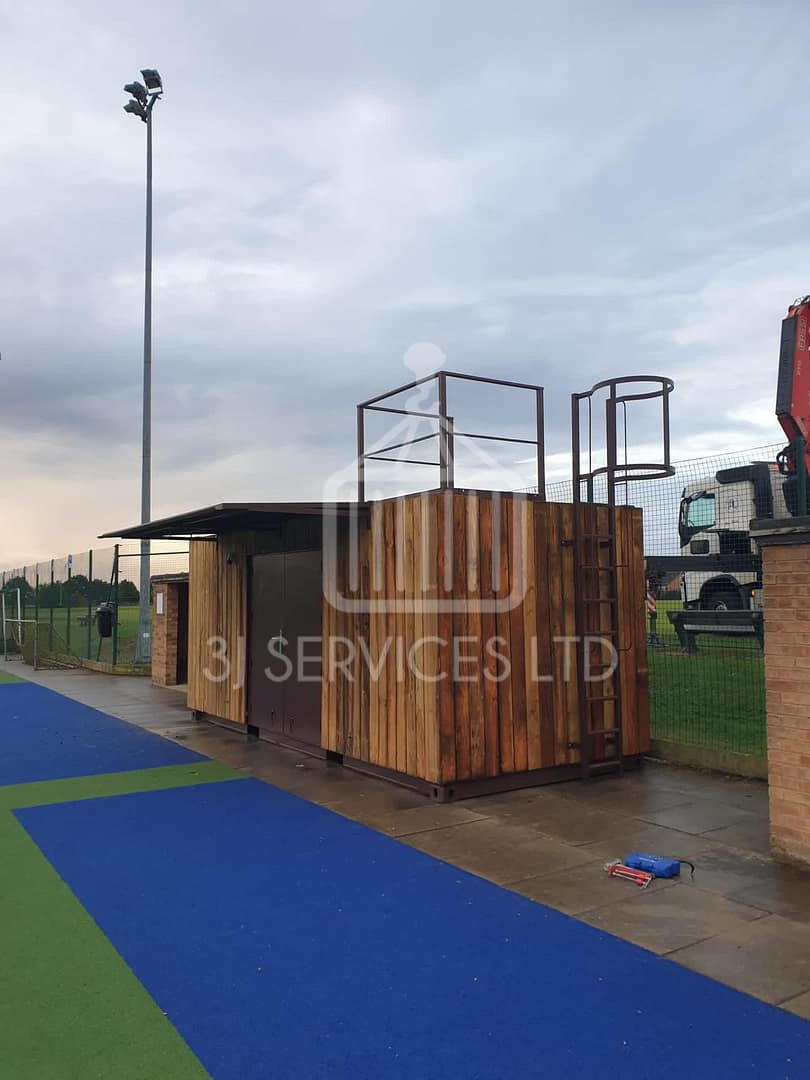 Cladded school container