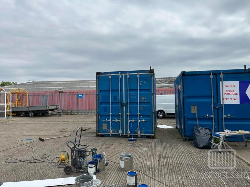 20ft Container Repaint - Diving Company