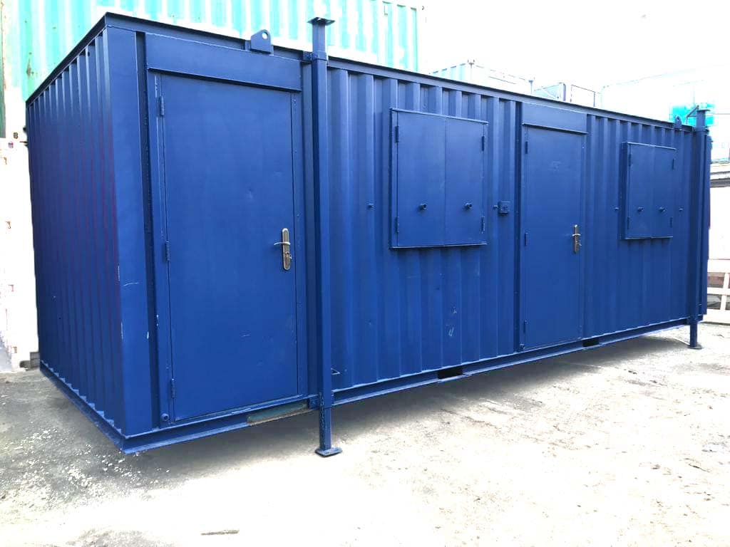 24ft Container Canteen & Drying Room, Toilet Block