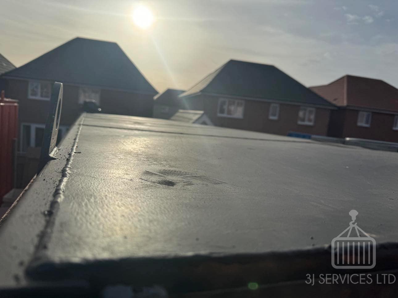 Container Office Cabin Roof Replacement
