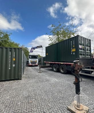 Shipping container delivery