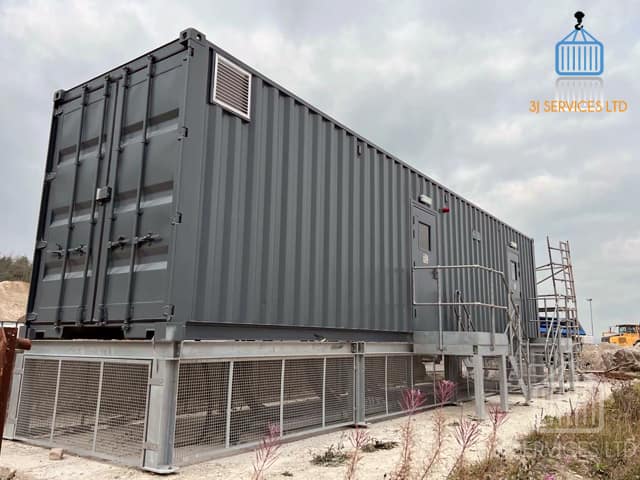 40ft High Cube Container Louver Vent Install and Repaint