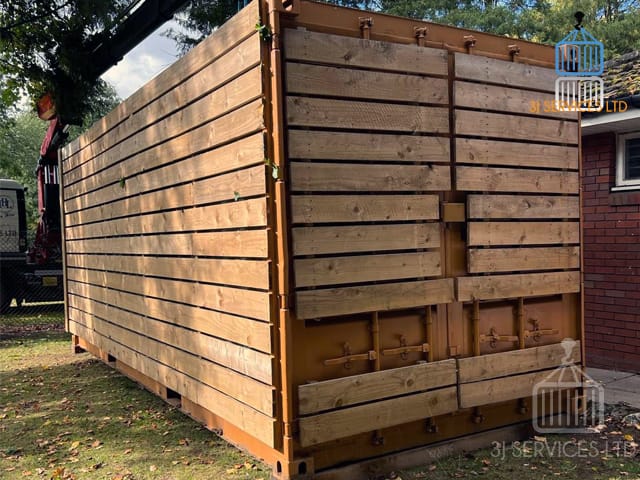 Cladded Council Bike Storage Containers