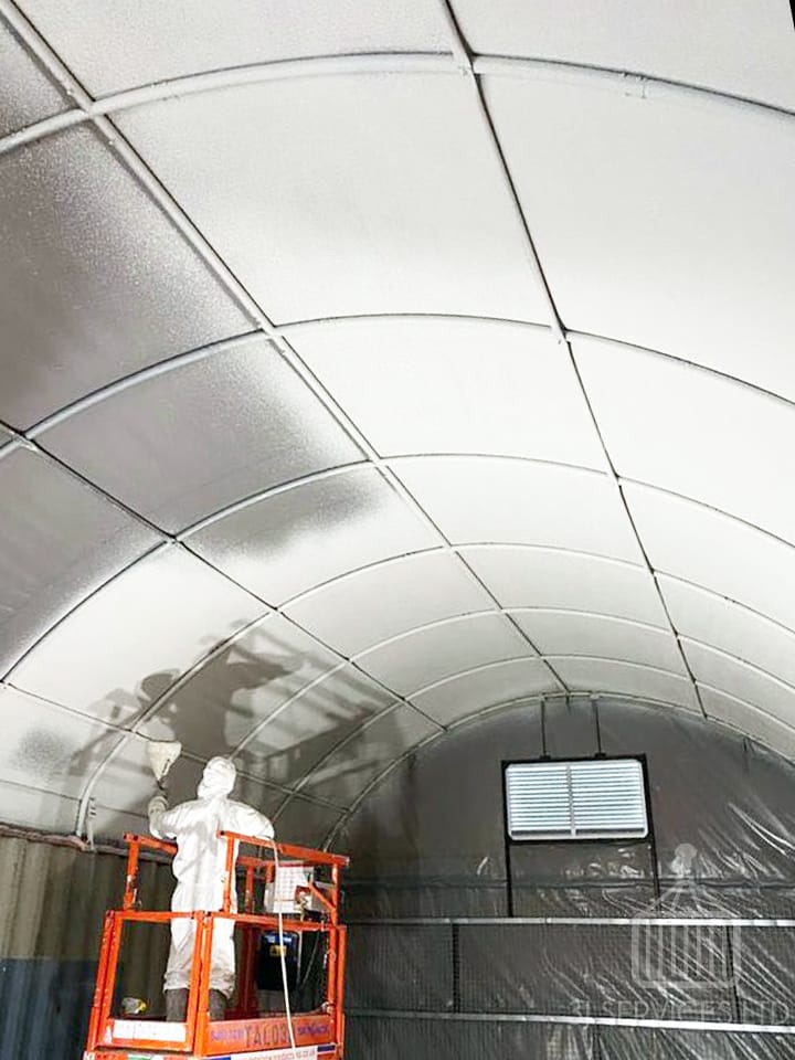 40ft x 16ft Fabric Shelter and Container with Grafo-Therm