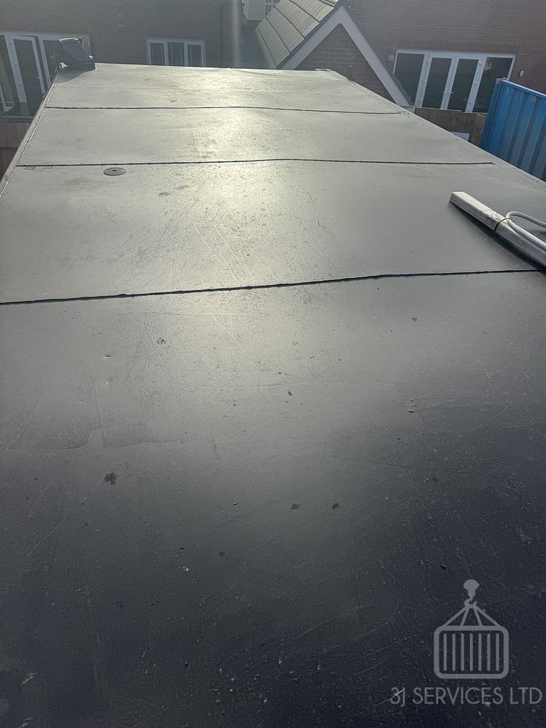 Container Office Cabin Roof Replacement