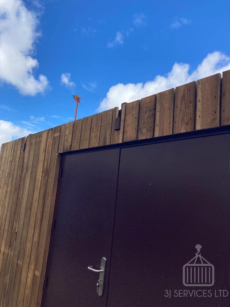 Cladded school container