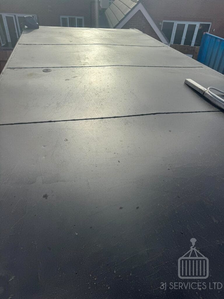 Container Office Cabin Roof Replacement
