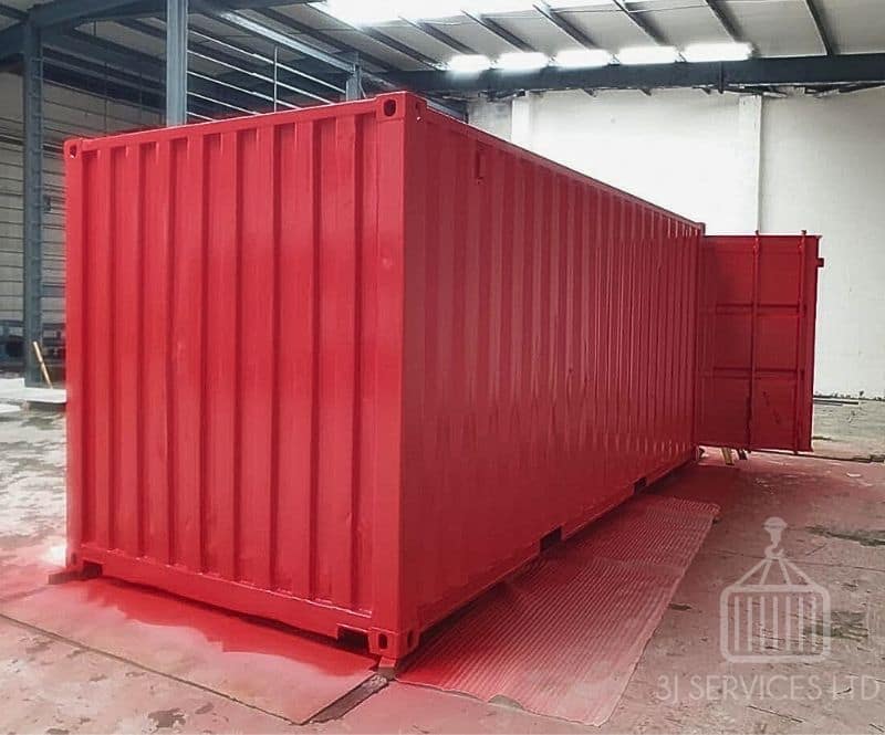 20ft used red repainted container